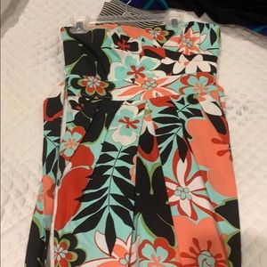 strapless flower print dress